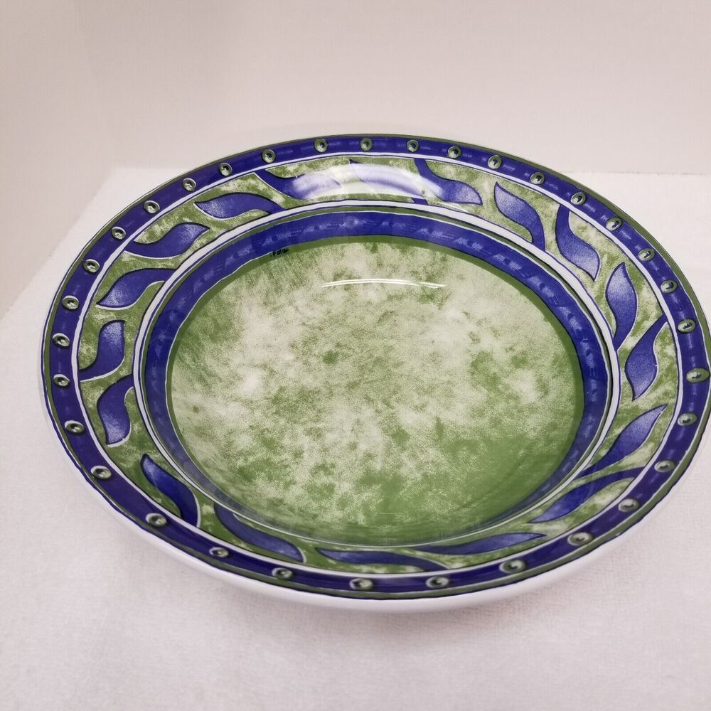 Exclusively for Pier 1 Italy-Italie "Versailles" ceramic Quadrifoglio 10"w 3"t